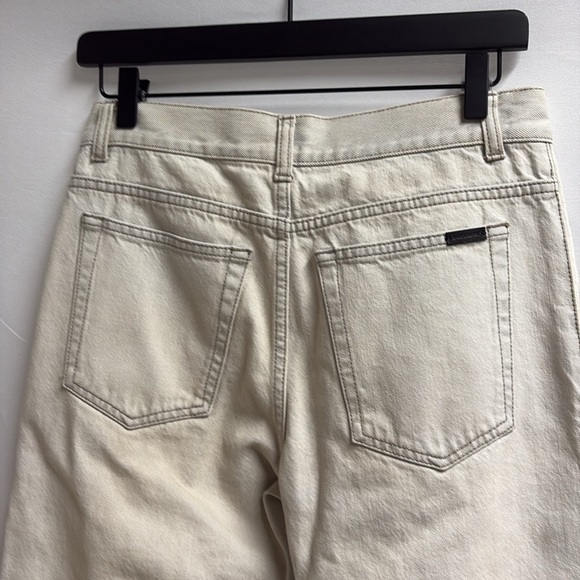 SAINT LAURENT Carrot Fit Denim Jeans Grey Off White Size 28 NWT - Picture 8 of 12